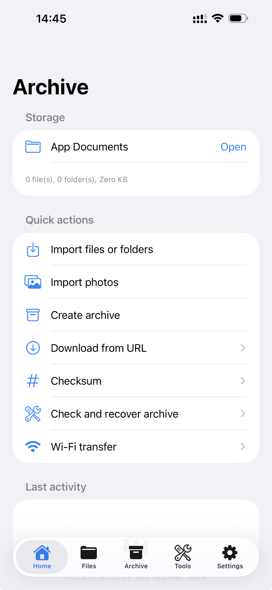 TextAdviser archive manager running on iPhone and iPad